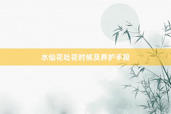 水仙花吐花时候及养护手段